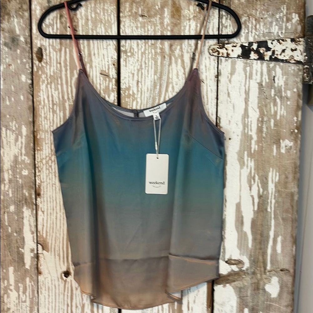 Women's Gradient Tank Top - Blue and Brown